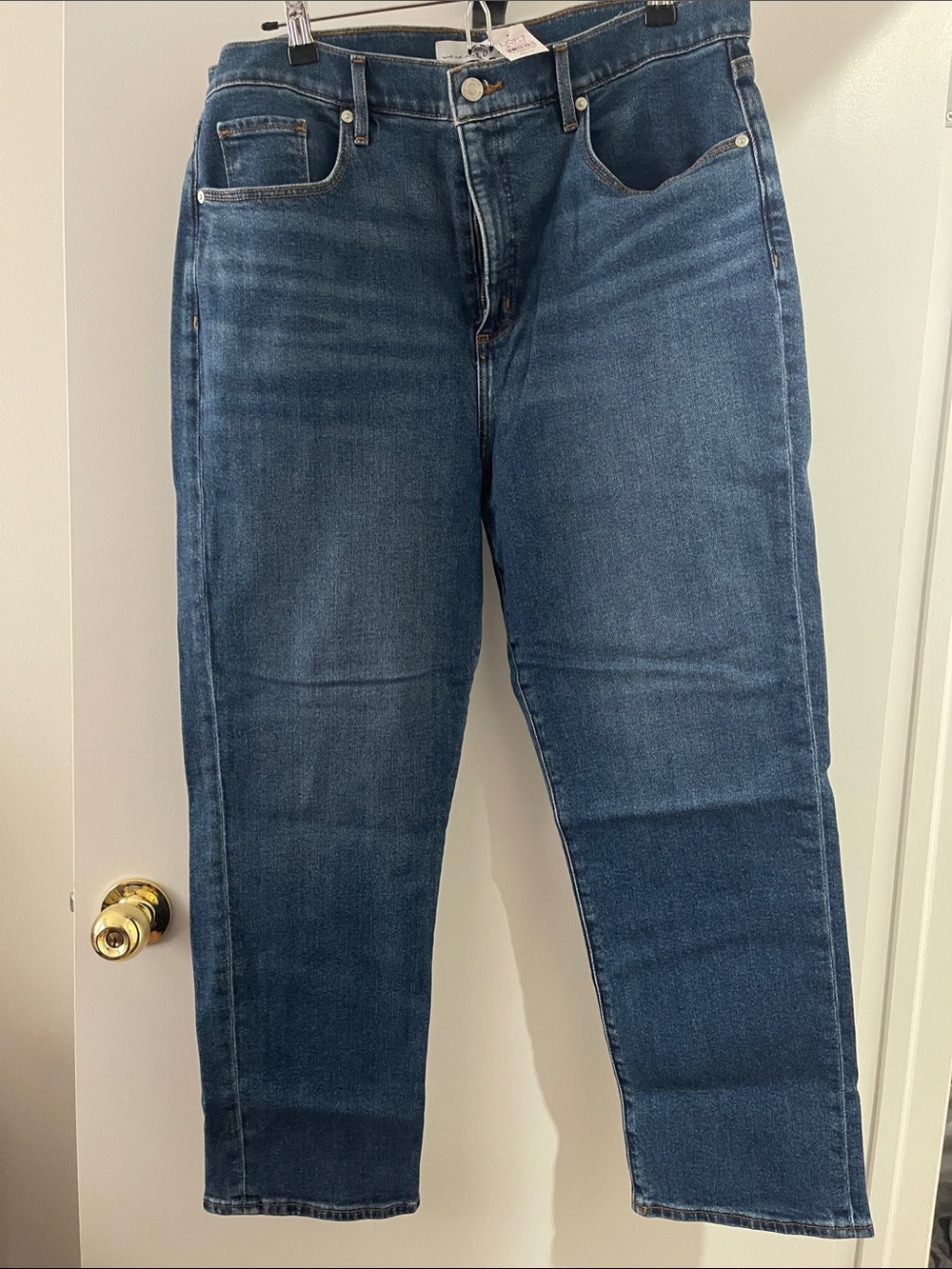 LOFT High Rise Slim Jeans - Dark Wash Size 32/14